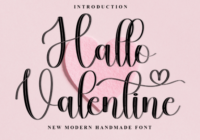 Hallo Valentine Font - Featured Image