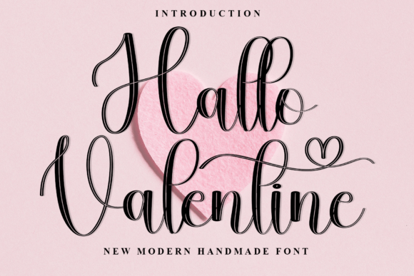 Hallo Valentine Font - Featured Image