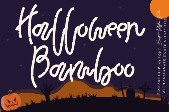 Halloween Bamboo Font - Featured Image