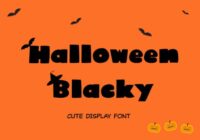 Halloween Blacky Font - Featured Image