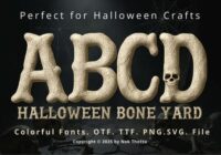 Halloween Bone Yard Font - Featured Image