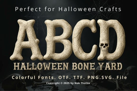 Halloween Bone Yard Font - Featured Image