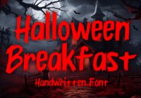 Halloween Breakfast Font - Featured Image