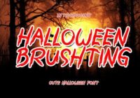 Halloween Brushting Font - Featured Image