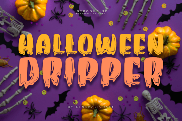 Halloween Dripper Font - Featured Image