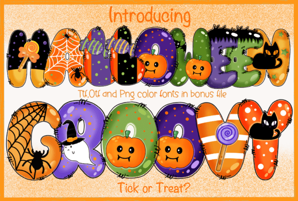 Halloween Groovy Font - Featured Image