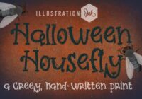 Halloween Housefly Font - Featured Image