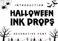 Halloween Ink Drops Font - Featured Image