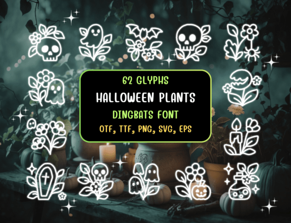 Halloween Plants Font - Featured Image