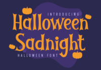 Halloween Sadnight Font - Featured Image