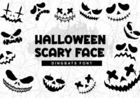 Halloween Scary Face Font - Featured Image