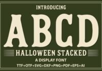 Halloween Stacked Font - Featured Image