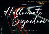 Hallucinate Signature Font - Featured Image