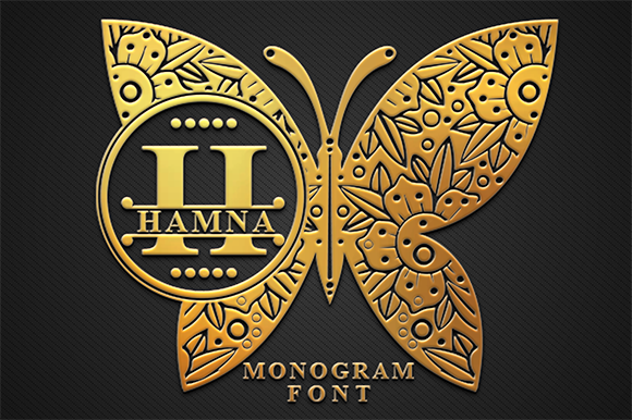 Hamna Monogram Font - Featured Image