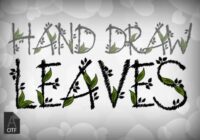 Hand Draw Leaves Font - Featured Image