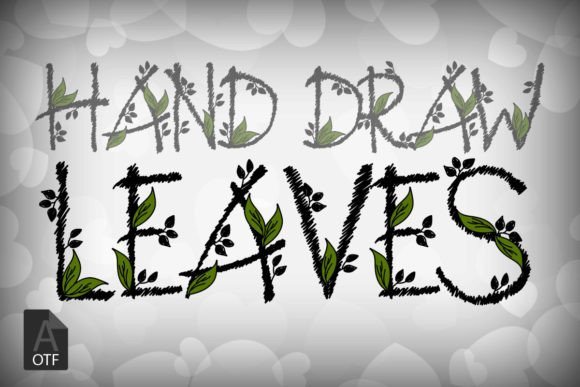 Hand Draw Leaves Font - Featured Image