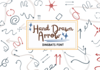 Hand Drawn Arrow Font - Featured Image