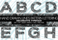 Hand Drawn Ink Lines Font - Featured Image