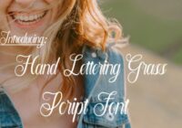 Hand Lettering Grass Font - Featured Image