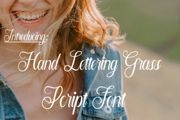 Hand Lettering Grass Font - Featured Image