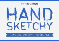 Hand Sketchy Font - Featured Image