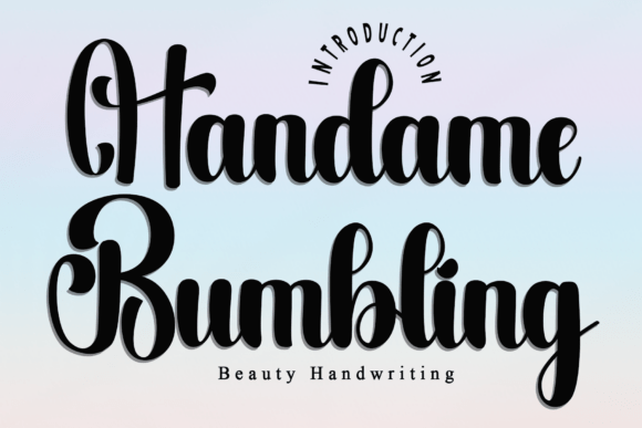 Handame Bumbling Font - Featured Image