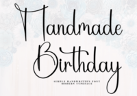 Handmade Birthday Font - Featured Image