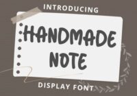 Handmade Note Font - Featured Image