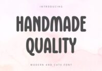 Handmade Quality Font - Featured Image