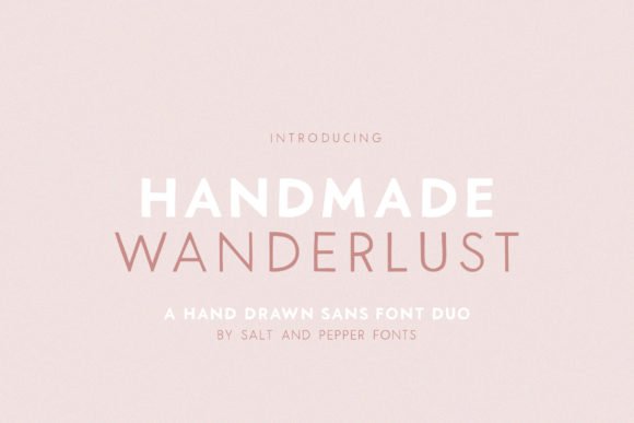 Handmade Wanderlust Duo Font - Featured Image