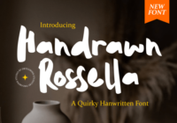 Handrawn Rossella Font - Featured Image