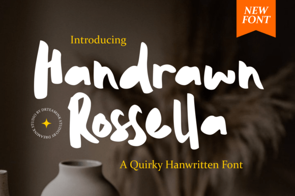 Handrawn Rossella Font - Featured Image