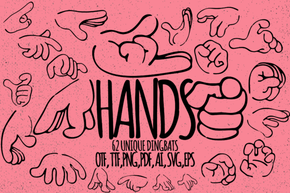 Hands 1.0 Font - Featured Image