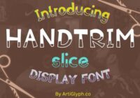 Handtrim Slice Font - Featured Image