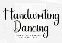 Handwriting Dancing Font - Featured Image