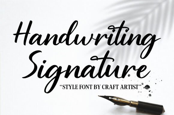 Handwriting Signature Font - Featured Image
