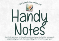 Handy Notes Font - Featured Image