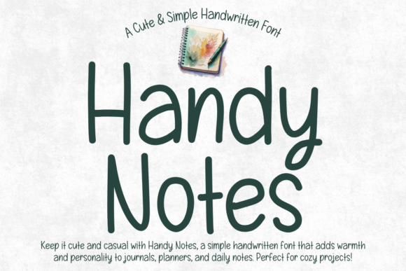 Handy Notes Font - Featured Image