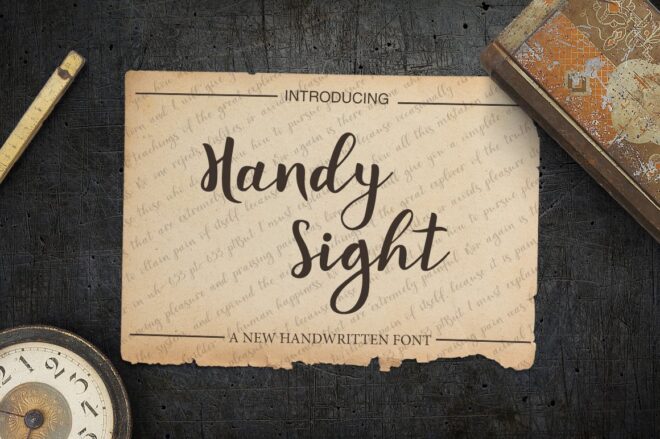Handy Sight Font - Featured Image
