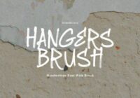 Hangers Brush Font - Featured Image