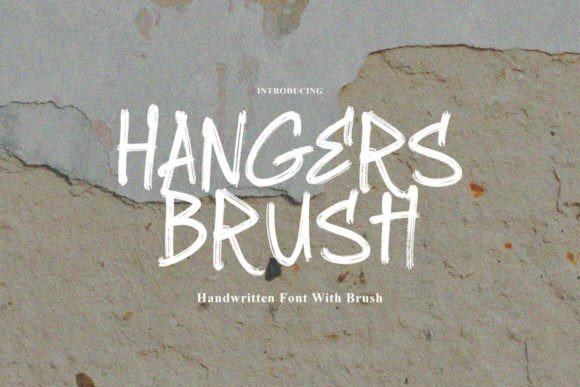 Hangers Brush Font - Featured Image