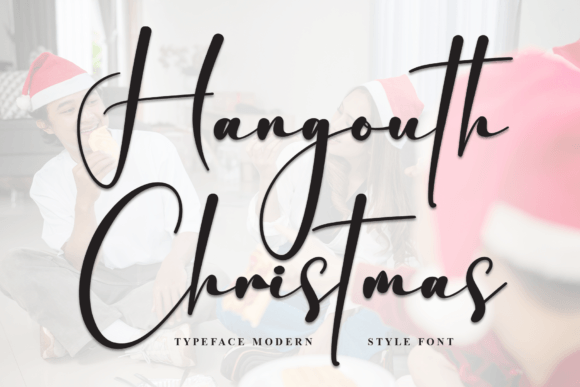 Hangouth Christmas Font - Featured Image