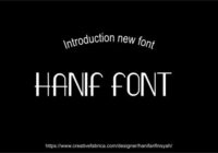 Hanif Font - Featured Image