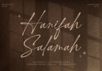 Hanifah Salamah Font - Featured Image