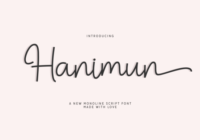 Hanimun Font Font - Featured Image