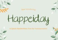 Happeiday Font - Featured Image