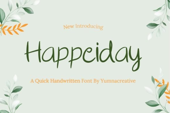 Happeiday Font - Featured Image