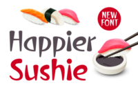 Happier Sushie Font - Featured Image