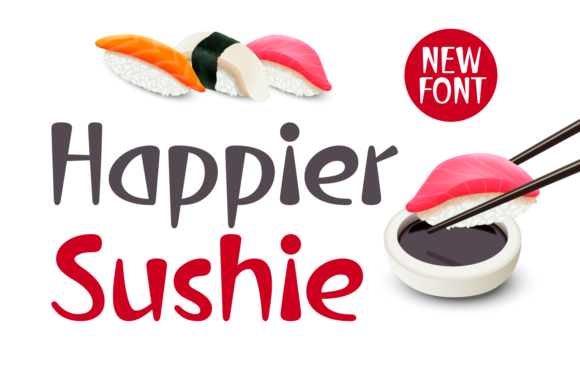 Happier Sushie Font - Featured Image