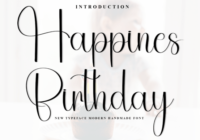 Happines Birthday Font - Featured Image